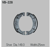 Гальмівні колодки vesrah yamaha xt 500/550/600 (y510) задні (made in japan)