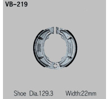 Гальмівні колодки vesrah yamaha yz 125 '76-'83, yz 250 '74-'80, yz 400 '76-'79 (передні) (зроблено в японії)