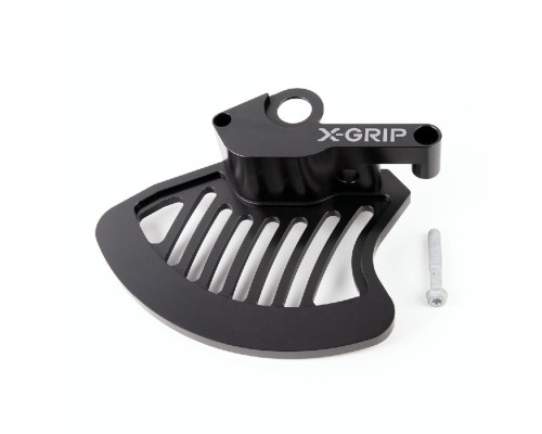 ЗАХИСТ ПЕРЕДНЬОГО ГАЛЬМІВНОГО ДИСКА X-GRIP KTM EXC,EXC-F, HUSQVARNA TE, FE ,TC, FC '16-, GASGAS EC, EC-F, MC, MC-F 21-, ЧОРНИЙ