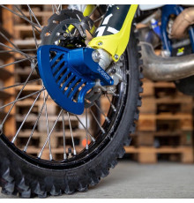 ЗАХИСТ ПЕРЕДНЬОГО ГАЛЬМІВНОГО ДИСКА X-GRIP KTM EXC,EXC-F, HUSQVARNA TE, FE ,TC, FC '16-, GASGAS EC, EC-F, MC, MC-F 21-, КОЛІР СИНІЙ