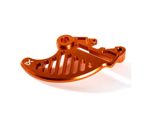 X-GRIP REAR BRAKE DISC GUARD / REAR BRAKE DISC KTM SX/SX-F/SXF/XC/XCF `23-, HUSQVARNA TC/FC/TX/FX `23-, (ВІСЬ 22ММ) КОЛІР ОРАНЖЕВИЙ