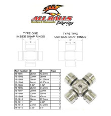 All balls drive joint atv kawasaki teryx 800 '12-'17