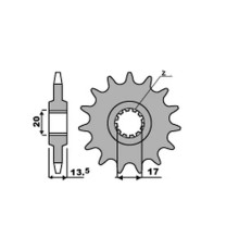 Cht продаж зірочка передня 153 11 fantic 200/212/249 (ланцюг 520)