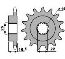 Cht продаж задня зірочка 2114 15 ducati 796/820/821/848/992/998/999 1000 1100 (jtf741.15) (ланцюг 525)