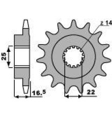 Cht продаж задня зірочка 2114 15 ducati 796/820/821/848/992/998/999 1000 1100 (jtf741.15) (ланцюг 525)