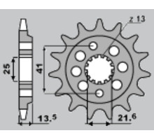 Cht передня зірочка 2099 15 (a4254043150) (jtf1307.15) honda xr 650 '00-'07