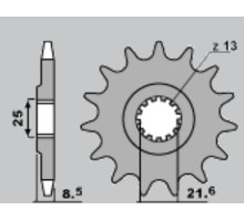 Cht передня зірочка 2137 17 kawasaki zx 10r '06-'14
