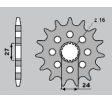 Cht передня зірочка 2190 18 suzuki b-king 1340 '08-'12, gsxr 1000 1300
