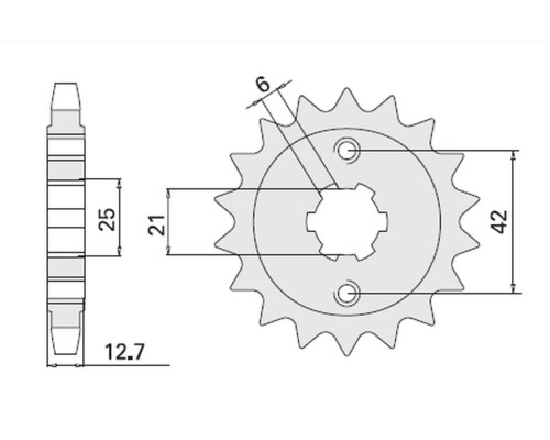 Cht передня зірочка 288 17 honda cb550f/k 75-80