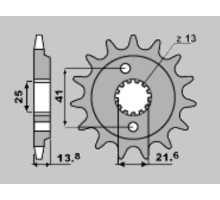 Cht передня зірочка 346 16 honda vt 600c '90-'04, xrv 650