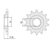 Cht передня зірочка 4101 16 suzuki dr 125 85-00 (jtf409.16) (409-16)