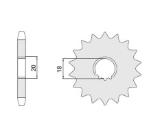 Cht передня зірочка 426 14 suzuki gn 125 91-00, gs 125 (jtf426.14) (426-14)