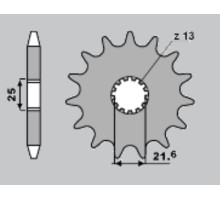 Cht передня зірочка 518 13 kawasaki kz/gpz 650/750 (518-13) (jtf518.13)