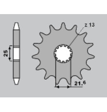 Cht передня зірочка 518 15 suzuki gs 750 1000, gsx 1100 e/ef/es kawasaki (518-15) (jtf 518.15)