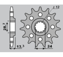 Cht передня зірочка 522 15 kawasaki kz 1000/z100j/gpz 1100 (522-15) (jtf523.15)