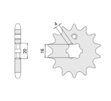 Cht передня зірочка 550 16 gilera 125 84-88 (601-16)