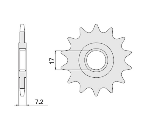 Cht передня зірочка 600 13 aprilia 50 (4020-13)