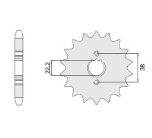 Cht передня зірочка 728 14 cagiva elefant 750 87-89 (726-14)