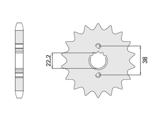 Cht передня зірочка 728 14 cagiva elefant 750 87-89 (726-14)