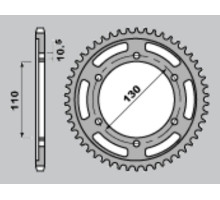 Cht задня зірочка 241 42 suzuki gsxr 1000 '09-'15 (479-42) (jtr479.42)