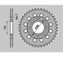 Cht задня зірочка 278 38 honda cb 250 360 400 73-79 (278-38) (jtr278.38)
