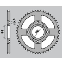 Cht задня зірочка 279 40 honda honda mtx 125r 83-94 (279-40) (jtr27.40, jtr273.40)