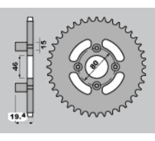 Cht задня зірочка 319 50 fantic 50 (rg6) (319-50)