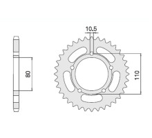 Cht задня зірочка 4350 37 (332-37) honda cb 450s