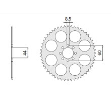 Cht задня зірочка 4461 52 yamaha dt 50r 99-02 (2078-52) (jtr1832.52)