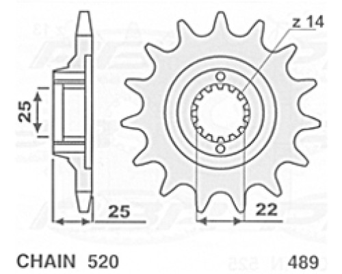 Cht задня зірочка 48948 kawasaki kx 125/250/500 '83-'21 kxf 250/450 '04-'21 алюміній срібний ergal