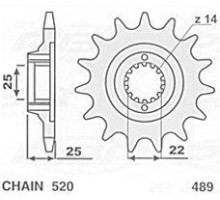 Cht задня зірочка 48948 kawasaki kx 125/250/500 '83-'21 kxf 250/450 '04-'21 алюміній срібний ergal
