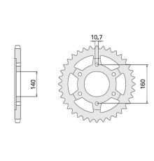 Cht задня зірочка 502 45 (a4150502450) honda xr 350 , kawasaki gpx