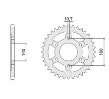 Cht задня зірочка 502 45 (a4150502450) honda xr 350 , kawasaki gpx