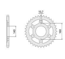 Cht задня зірочка 502 48 kawasaki zr 1100 zephyr (502-48) (jtr502.48)