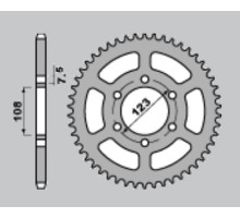 Cht задня зірочка 707 50 cagiva 50 w4 (a4140696500)