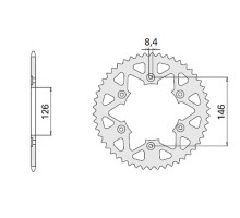 Cht задня зірочка 808 41 (808-41) suzuki rm dr