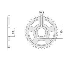 Cht задня зірочка 828 49 (807-49) suzuki gsx/gxf 400