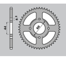 Cht задня зірочка 832 42 (832-42) yamaha dt 80 mx