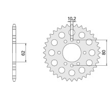 Cht задня зірочка 843 49 yamaha dt 80 lc (843-49)