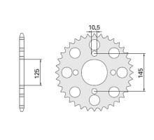 Cht задня зірочка 857 41 yamaha (857-41) (jtr857.41) yamaha xt 600 '85-94, xt 600z  87-89