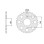 Cht задня зірочка 857 41 yamaha (857-41) (jtr857.41) yamaha xt 600 