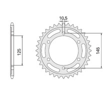 Cht задня зірочка 865 44 yamaha fz 750 (865-44)