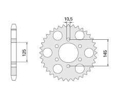 Cht задня зірочка 866 47 yamaha mt 03 (855-47c)