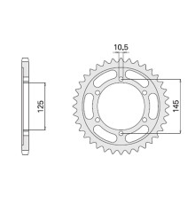 Cht задня зірочка 869 43 yamaha tdm 850 96-98 (a4150867430) (867-43)