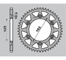 Cht задня зірочка honda crf-l 4t crf 250l '13-'20 , xr 250 r/l/r '91-'96 , xr 600/650 '91-'20 288 50z ergal