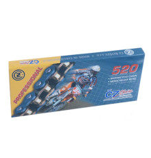 Ланцюг приводний cz 520 ec (114 лань) motocross до 550 ccm (38.0 kn) + зажим
