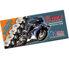 Ланцюг приводний cz 530 dzx (118 лань) активне кільце (x-ring) хром до 1200 ccm (43.0 kn) + потужні гайки