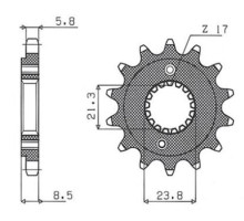 Grosskopf продаж передня зірочка 2071 14 honda trx 400 ex '99-'04 (-1), xr 400r '96-'04 (-1), crm 250 '91-99 (jtf1322.14)