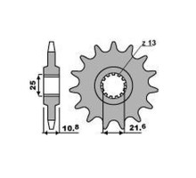 Grosskopf продаж передня зірочка 2086 17 yamaha tdm 850 '96-'98, trx 850 '96-'00, yzf-r6 '06-'20 (-1) (jtf1586.17)