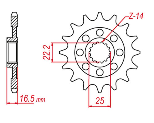 Grosskopf продаж передня зірочка 2114 15 ducati 749/848/998/999/1000/1098/1099/1100/1098/1200 (jtf741.15)